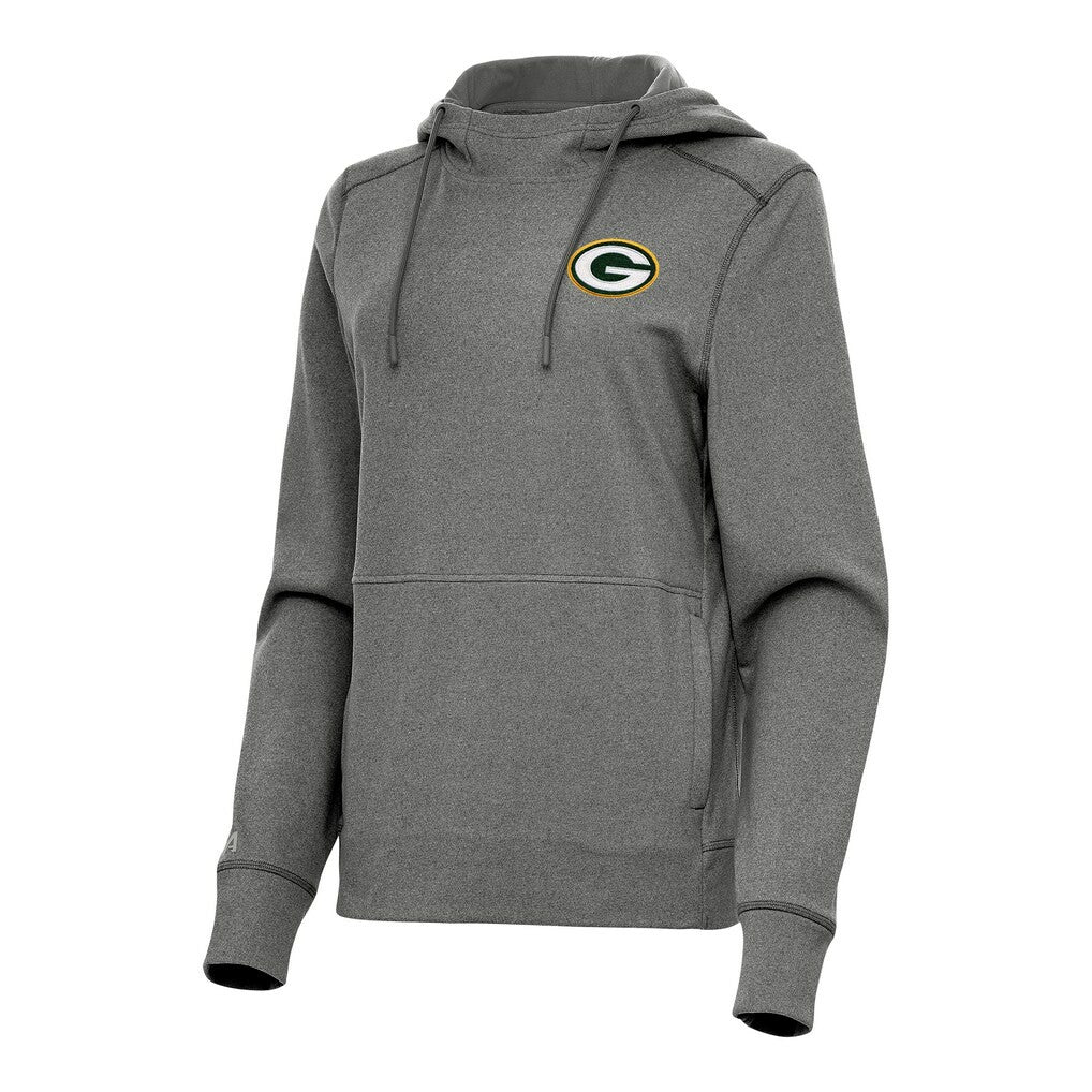 NFL Green Bay Packers Antigua Women's Justice Pullover Hoodie