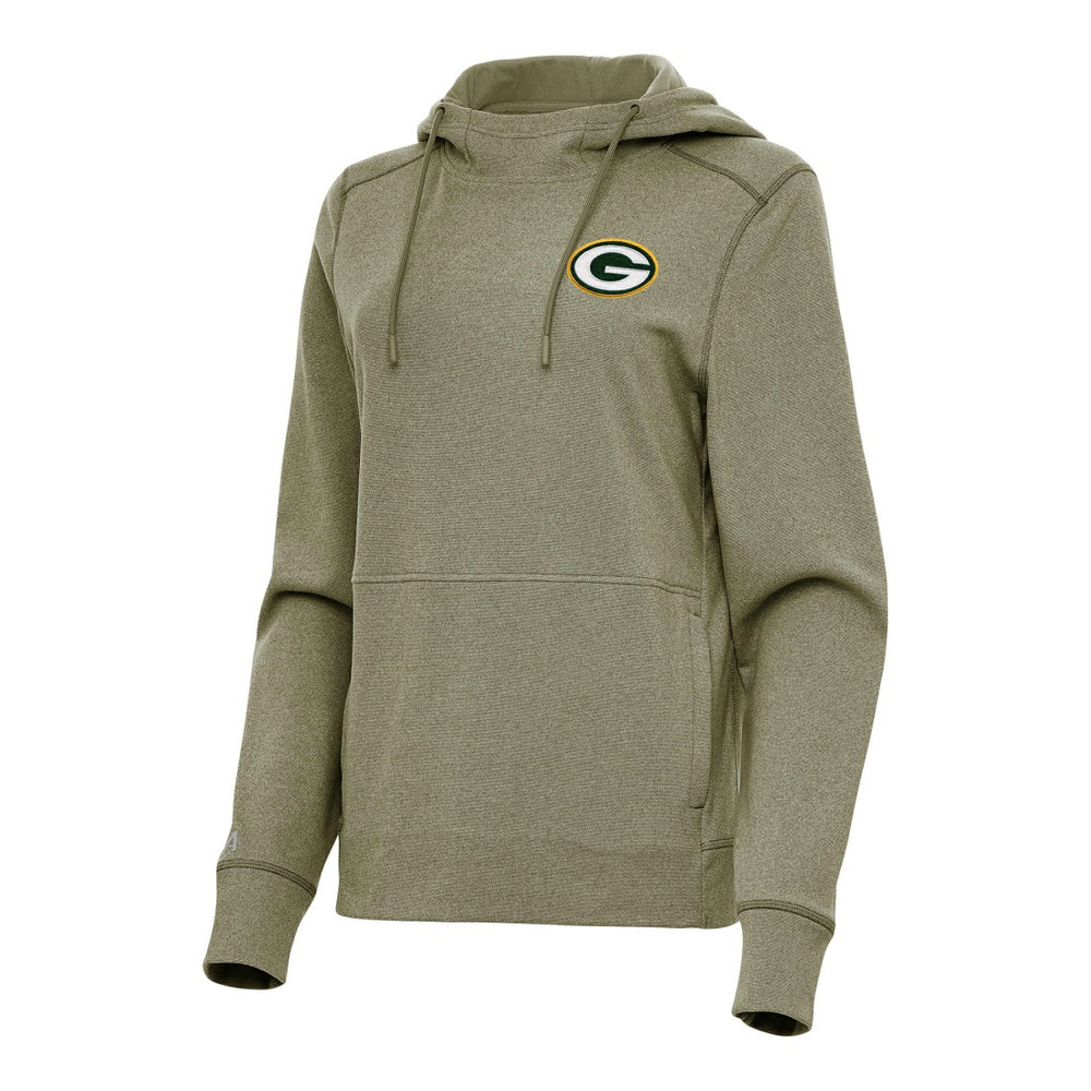 NFL Green Bay Packers Antigua Women's Justice Pullover Hoodie