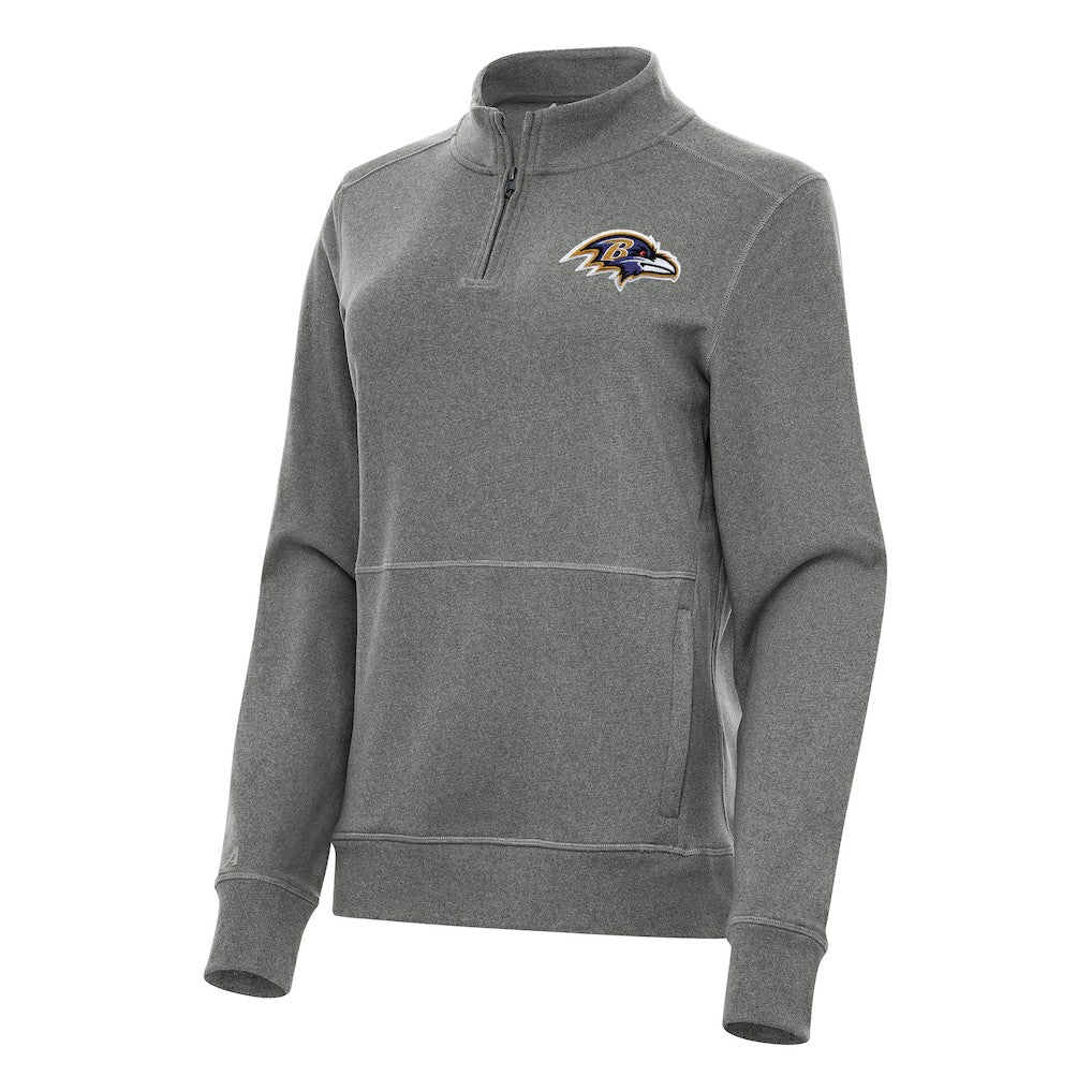 NFL Baltimore Ravens Antigua Women's Crush Quarter-Zip Jacket