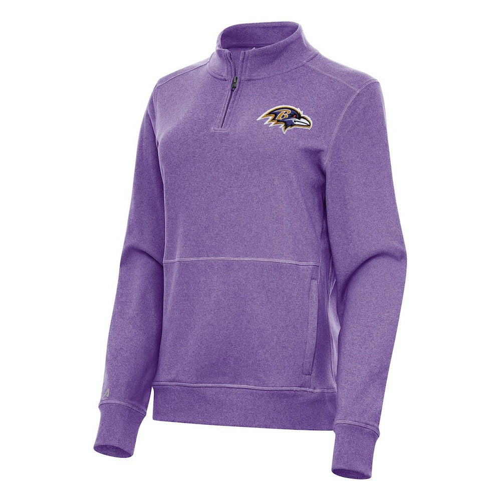 NFL Baltimore Ravens Antigua Women's Crush Quarter-Zip Jacket