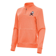 NFL Cleveland Browns Antigua Women's Crush Quarter-Zip Jacket