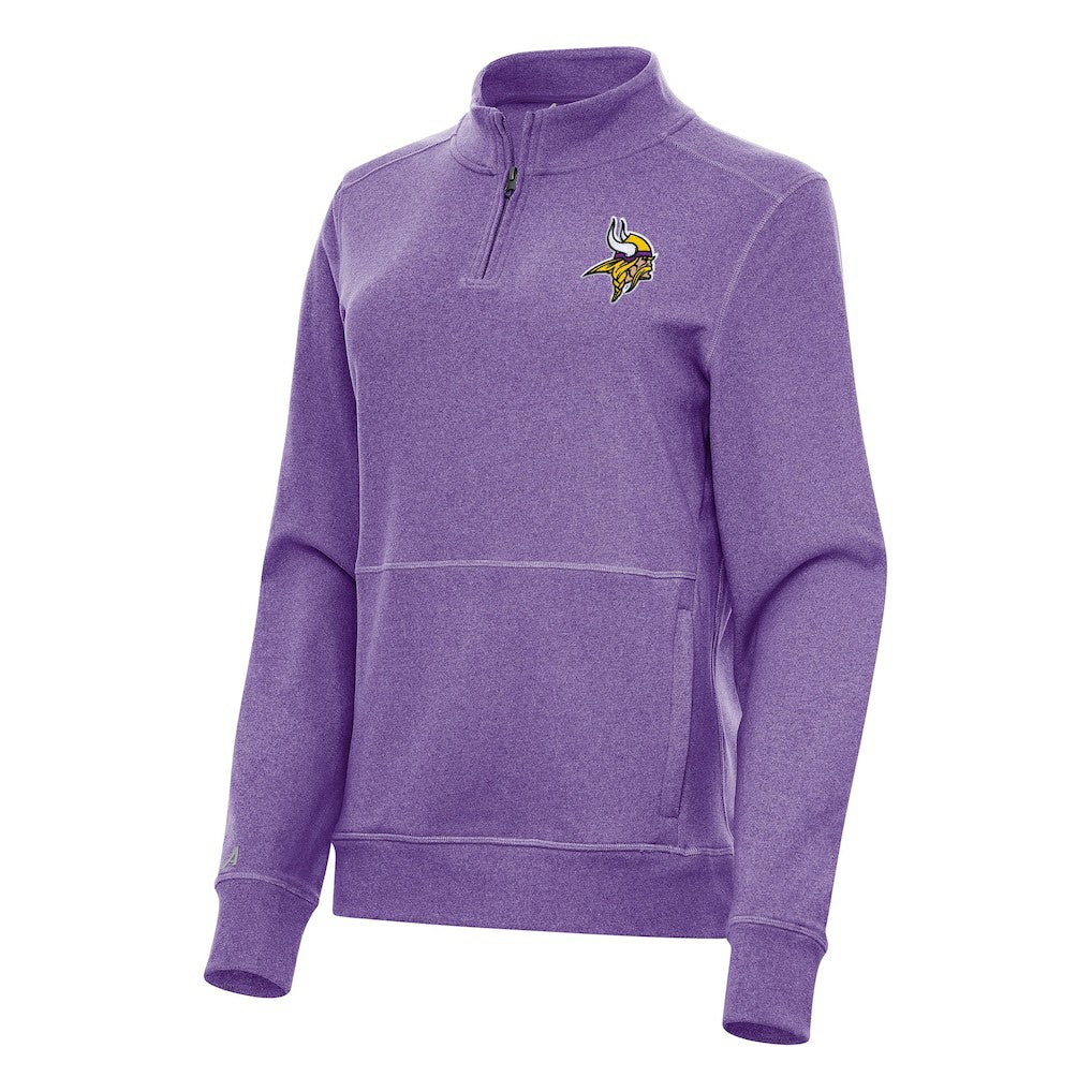 NFL Minnesota Vikings Antigua Women's Crush Quarter-Zip Jacket