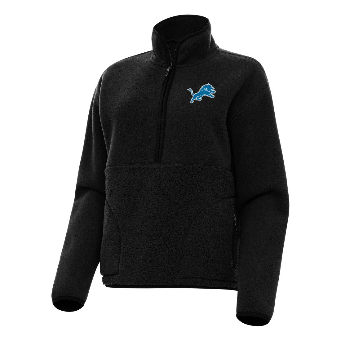 NFL Detroit Lions Antigua Women's Figure Half-Zip Sweatshirt