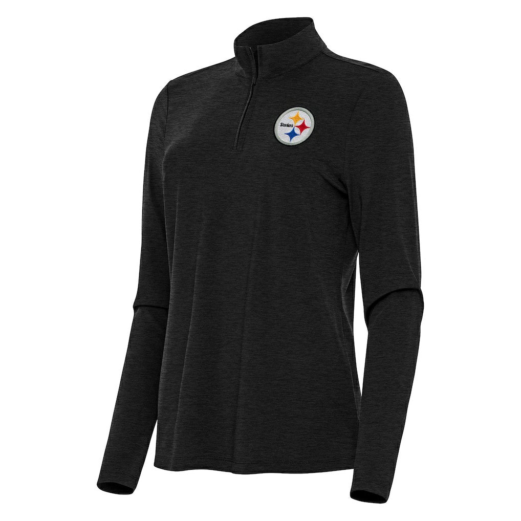 NFL Pittsburgh Steelers Antigua Women's Bright Quarter-Zip Sweatshirt