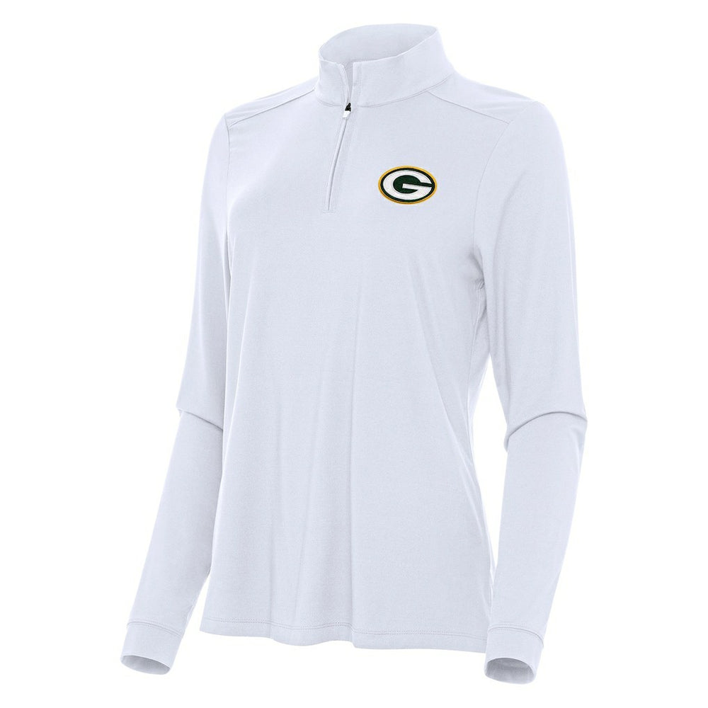 NFL Green Bay Packers Antigua Women's Intent Quarter-Zip Sweatshirt