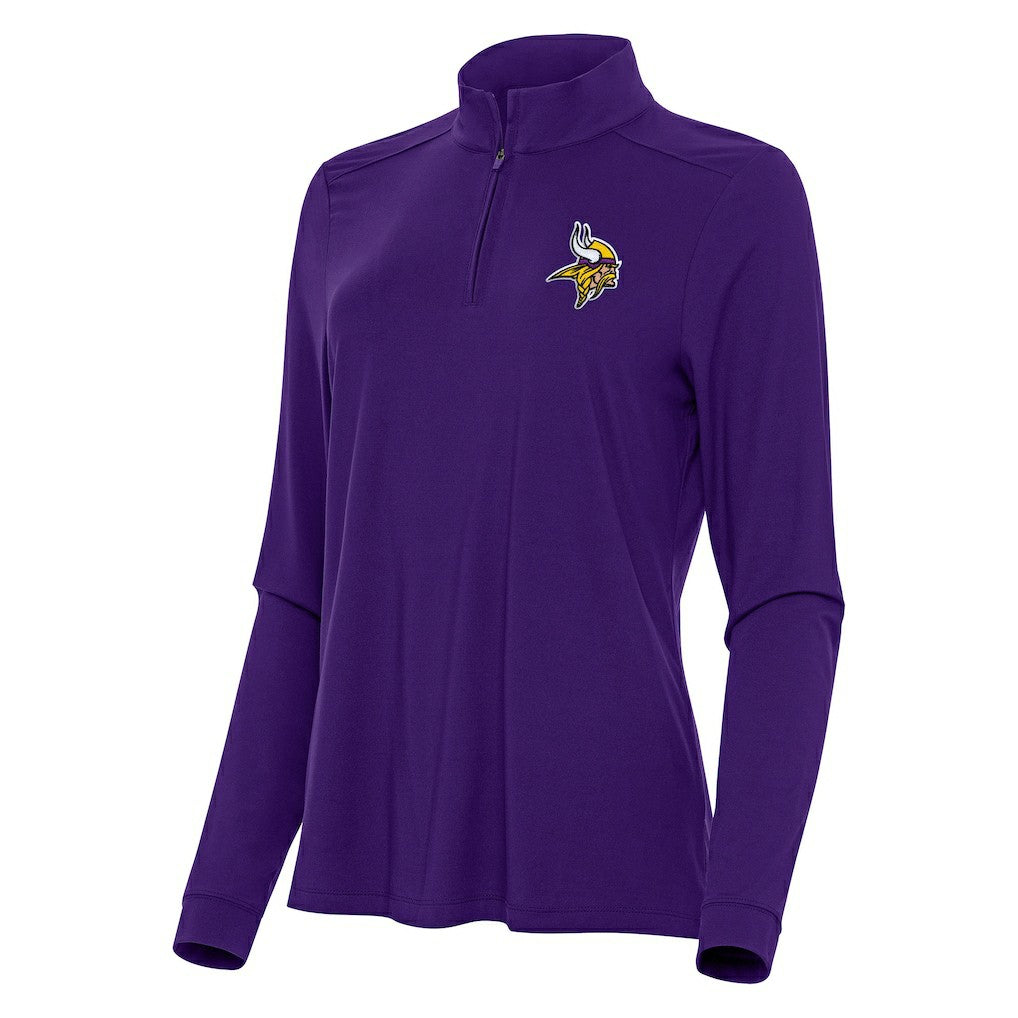 NFL Minnesota Vikings Antigua Women's Intent Quarter-Zip Sweatshirt