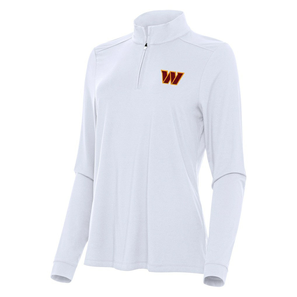 NFL Washington Commanders Antigua Women's Intent Quarter-Zip Sweatshirt