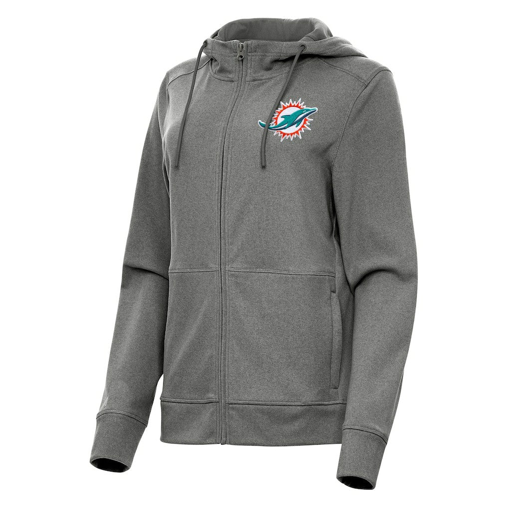 NFL Miami Dolphins Antigua Women's Seeker Full-Zip Hoodie Jacket
