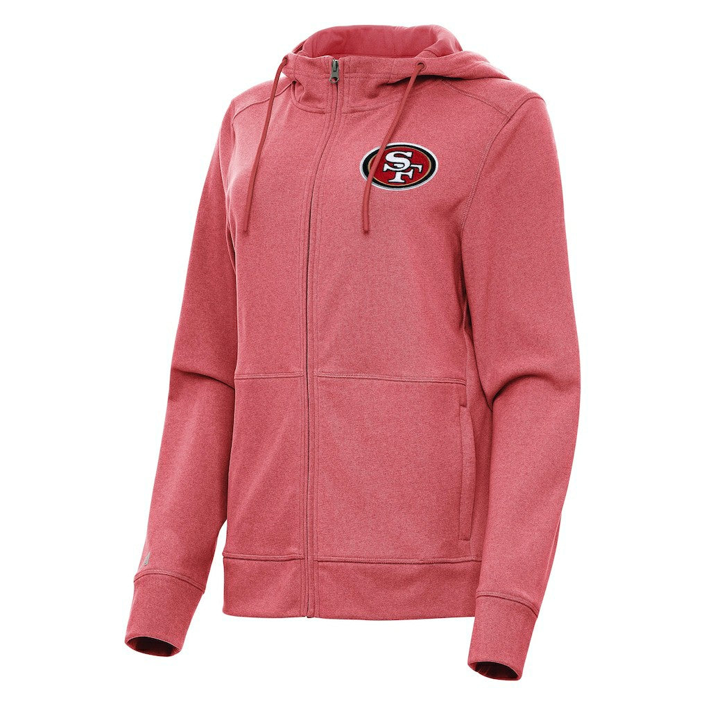 NFL San Francisco 49ers Antigua Women's Seeker Full-Zip Hoodie Jacket