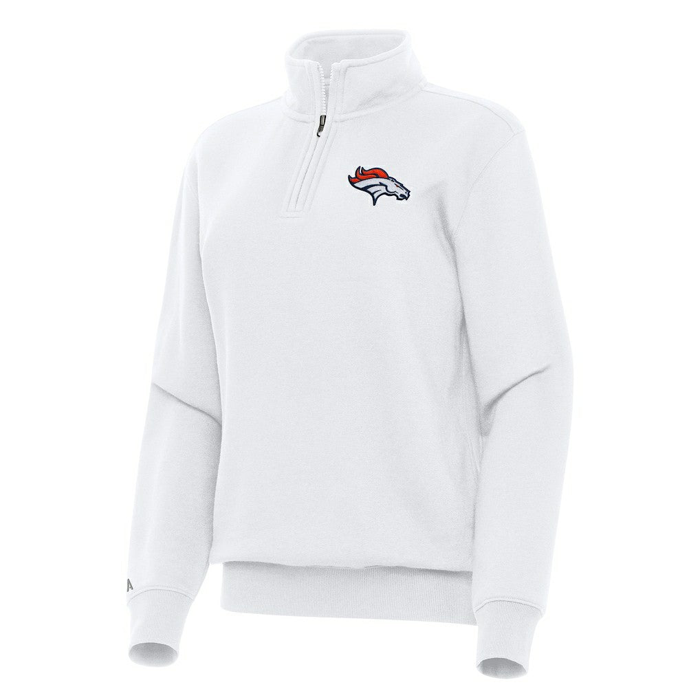 NFL Denver Broncos Antigua Women's Victory Quarter-Zip Top