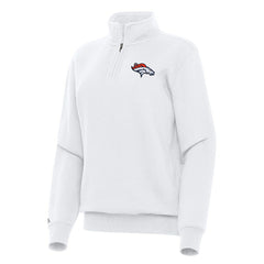 NFL Denver Broncos Antigua Women's Victory Quarter-Zip Top