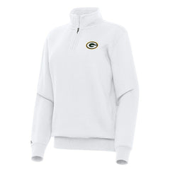 NFL Green Bay Packers Antigua Women's Victory Quarter-Zip Top