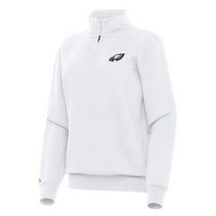 NFL Philadelphia Eagles Antigua Women's Victory Quarter-Zip Top