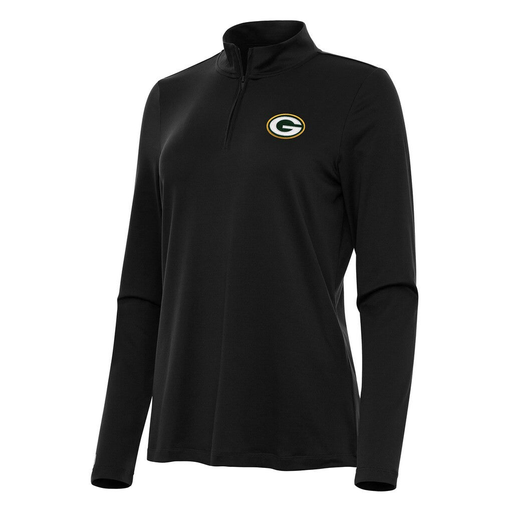 NFL Green Bay Packers Antigua Women's Reprocess Quarter-Zip Top
