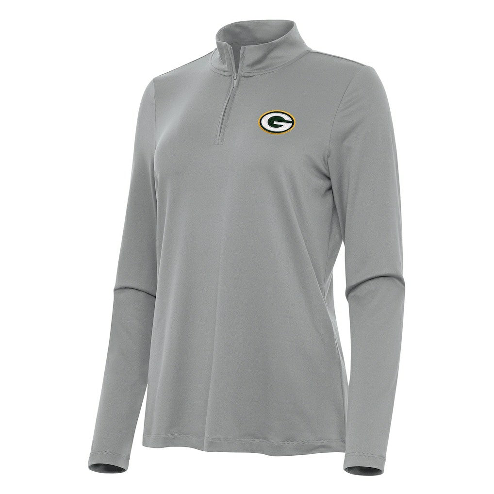 NFL Green Bay Packers Antigua Women's Reprocess Quarter-Zip Top