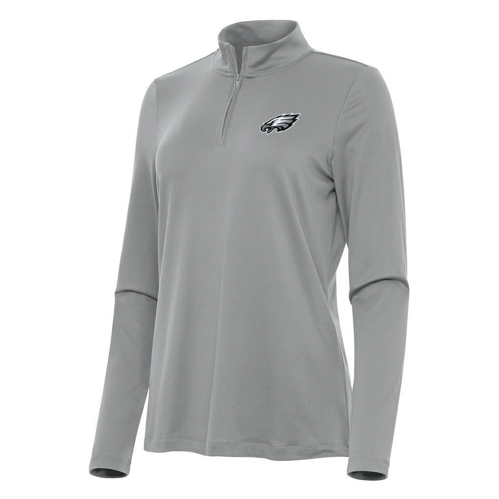 NFL Philadelphia Eagles Antigua Women's Reprocess Quarter-Zip Top