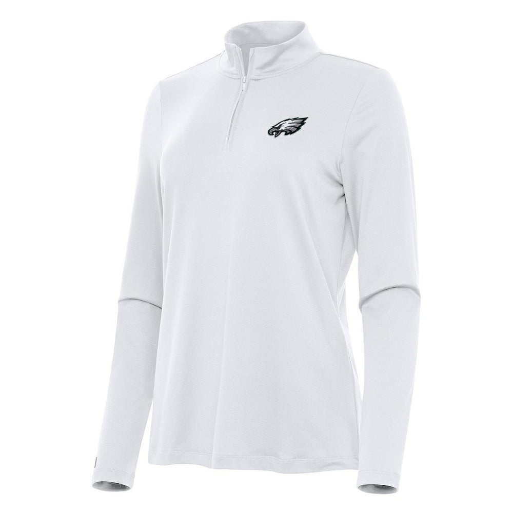 NFL Philadelphia Eagles Antigua Women's Reprocess Quarter-Zip Top