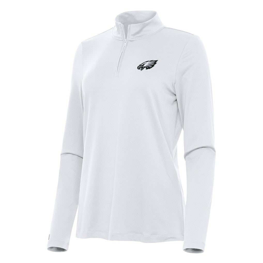 NFL Philadelphia Eagles Antigua Women's Reprocess Quarter-Zip Top