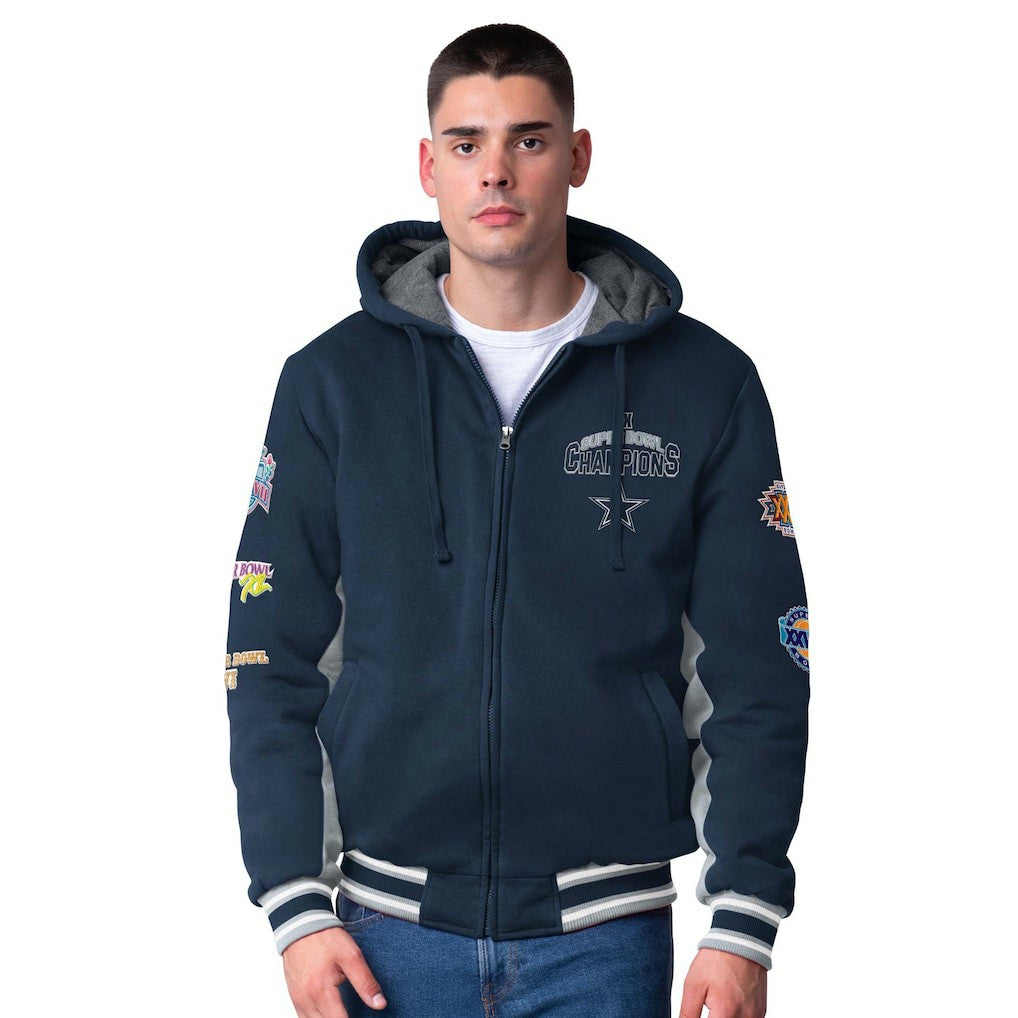 NFL Dallas Cowboys G-III Sports by Carl Banks No Huddle Commemorative Full-Zip Hoodie Jacket