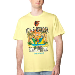 Baltimore Orioles Margaritaville Five O'Clock Graphic T-Shirt - Yellow