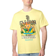 San Diego Padres Margaritaville Five O'Clock Graphic T-Shirt - Yellow