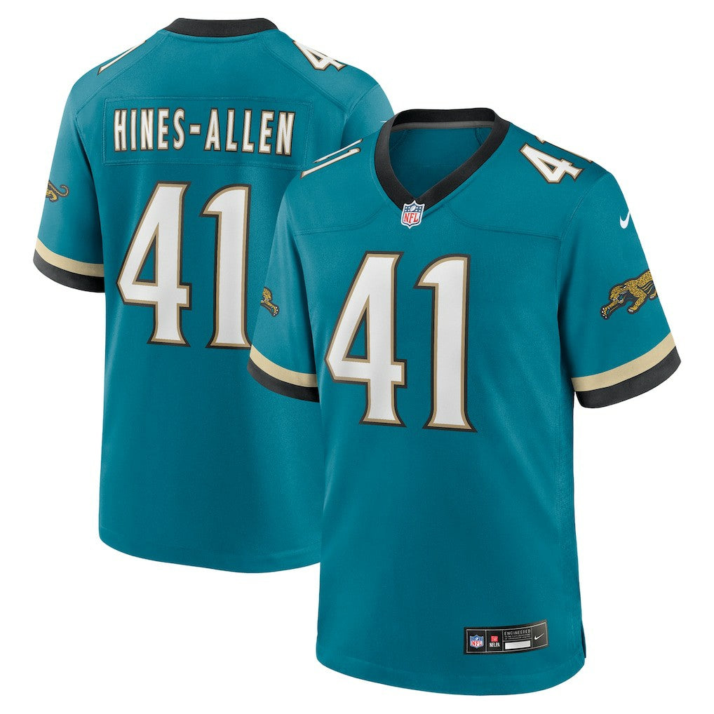 NFL Jacksonville Jaguars Josh Hines-Allen  Prowler Throwback Player Game Jersey