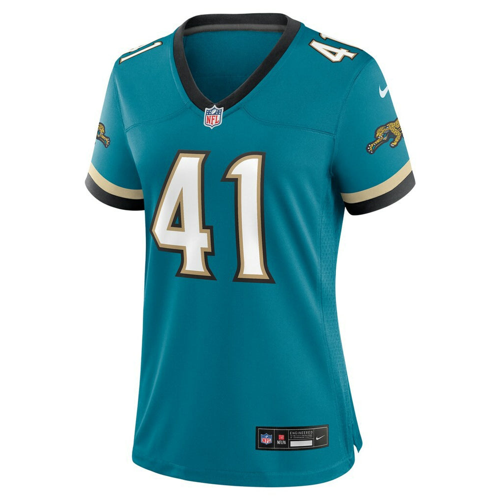 NFL Jacksonville Jaguars Josh Hines-Allen  Women's Prowler Throwback Game Jersey
