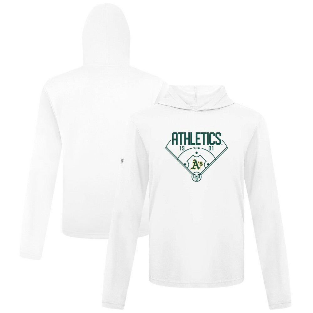 Athletics Levelwear Anthem Home Field Pullover Hoodie - White