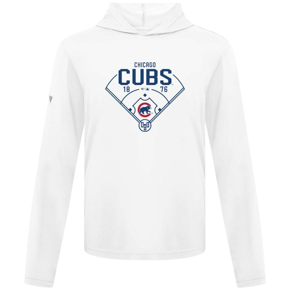 Chicago Cubs Levelwear Anthem Home Field Pullover Hoodie - White