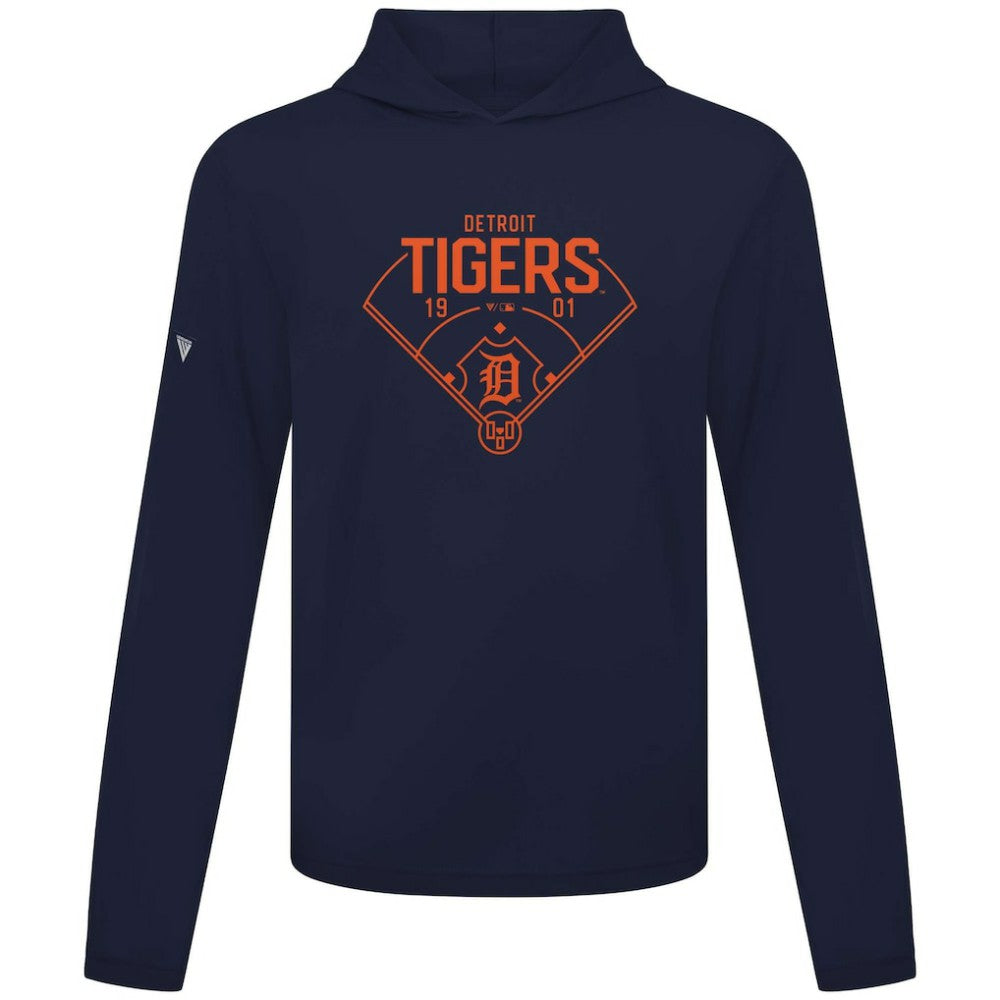 Detroit Tigers Levelwear Anthem Home Field Pullover Hoodie - Navy