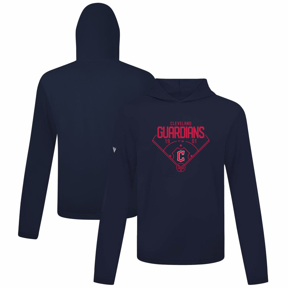 Cleveland Guardians Levelwear Anthem Home Field Pullover Hoodie - Navy