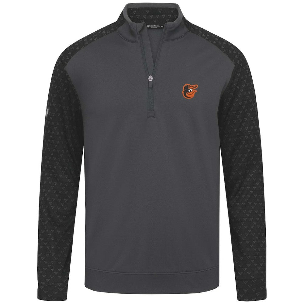 Baltimore Orioles Levelwear Aztec Insignia 2.0 Quarter-Zip Pullover Top - Charcoal