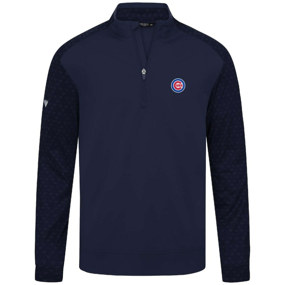 Chicago Cubs Levelwear Aztec Insignia 2.0 Quarter-Zip Pullover Top - Navy