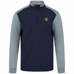 Milwaukee Brewers Levelwear Insignia 2.0 Quarter-Zip Pullover Top - Navy