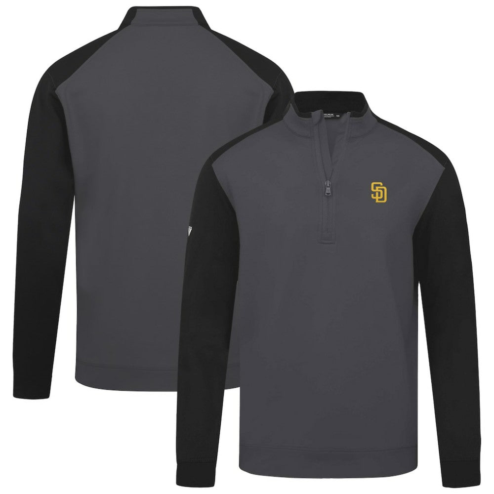 San Diego Padres Levelwear Insignia 2.0 Quarter-Zip Pullover Top - Charcoal