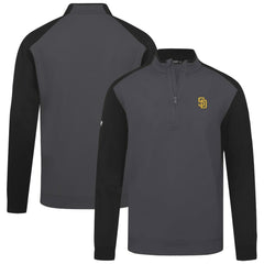 San Diego Padres Levelwear Insignia 2.0 Quarter-Zip Pullover Top - Charcoal