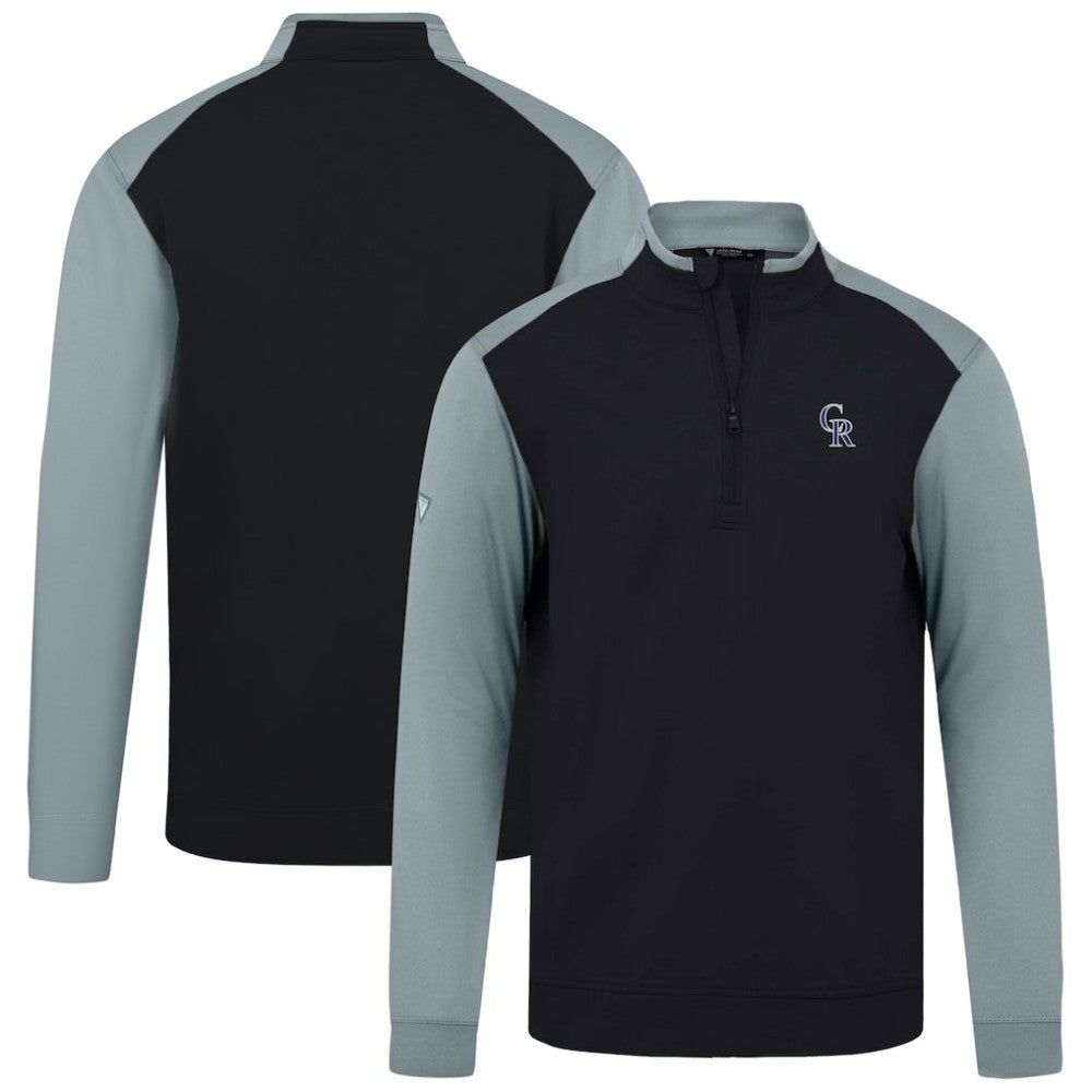 Colorado Rockies Levelwear Insignia 2.0 Quarter-Zip Pullover Top - Black