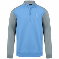 Kansas City Royals Levelwear Insignia 2.0 Quarter-Zip Pullover Top - Light Blue