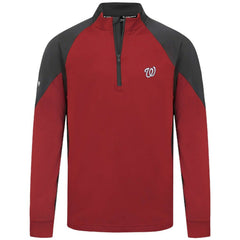 Washington Nationals Levelwear Cadet Insignia 2.0 Raglan Quarter-Zip Jacket - Red