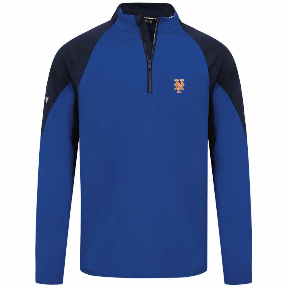 New York Mets Levelwear Cadet Insignia 2.0 Raglan Quarter-Zip Jacket - Royal