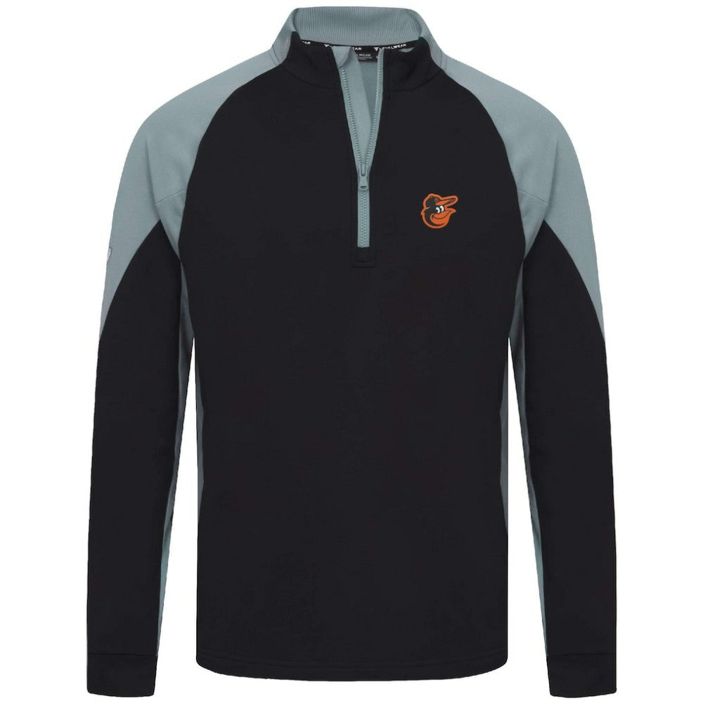Baltimore Orioles Levelwear Cadet Insignia 2.0 Raglan Quarter-Zip Jacket - Black