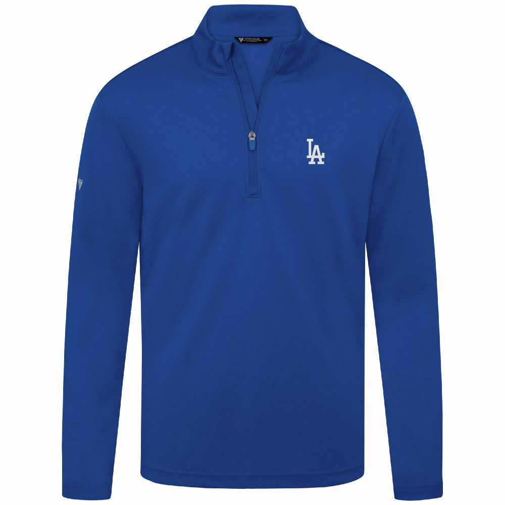 Los Angeles Dodgers Levelwear Heron Insignia 2.0 Quarter-Zip Jacket - Royal