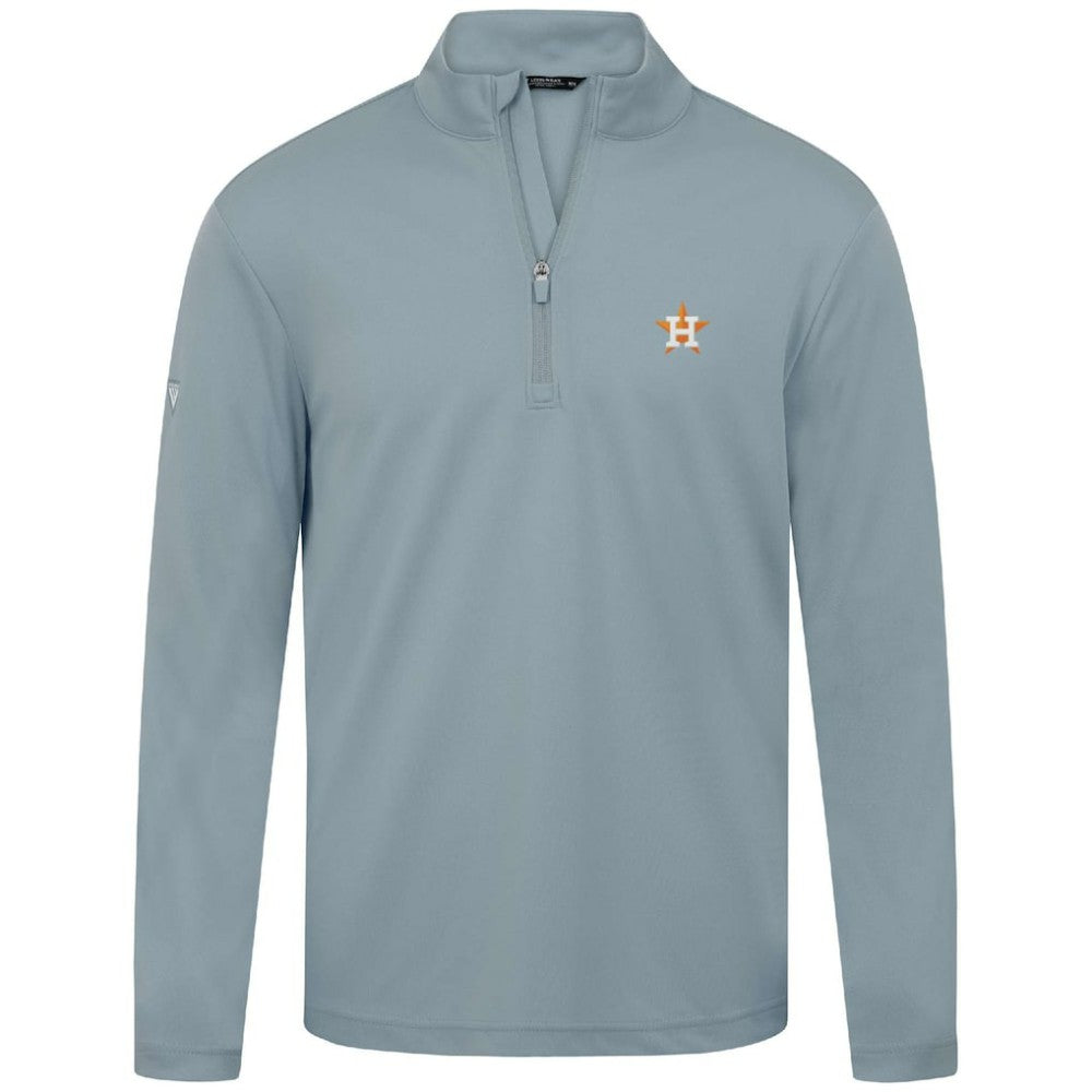 Houston Astros Levelwear Heron Insignia 2.0 Quarter-Zip Jacket - Gray