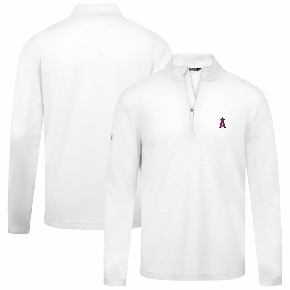 Los Angeles Angels Levelwear Heron Insignia 2.0 Quarter-Zip Jacket - White
