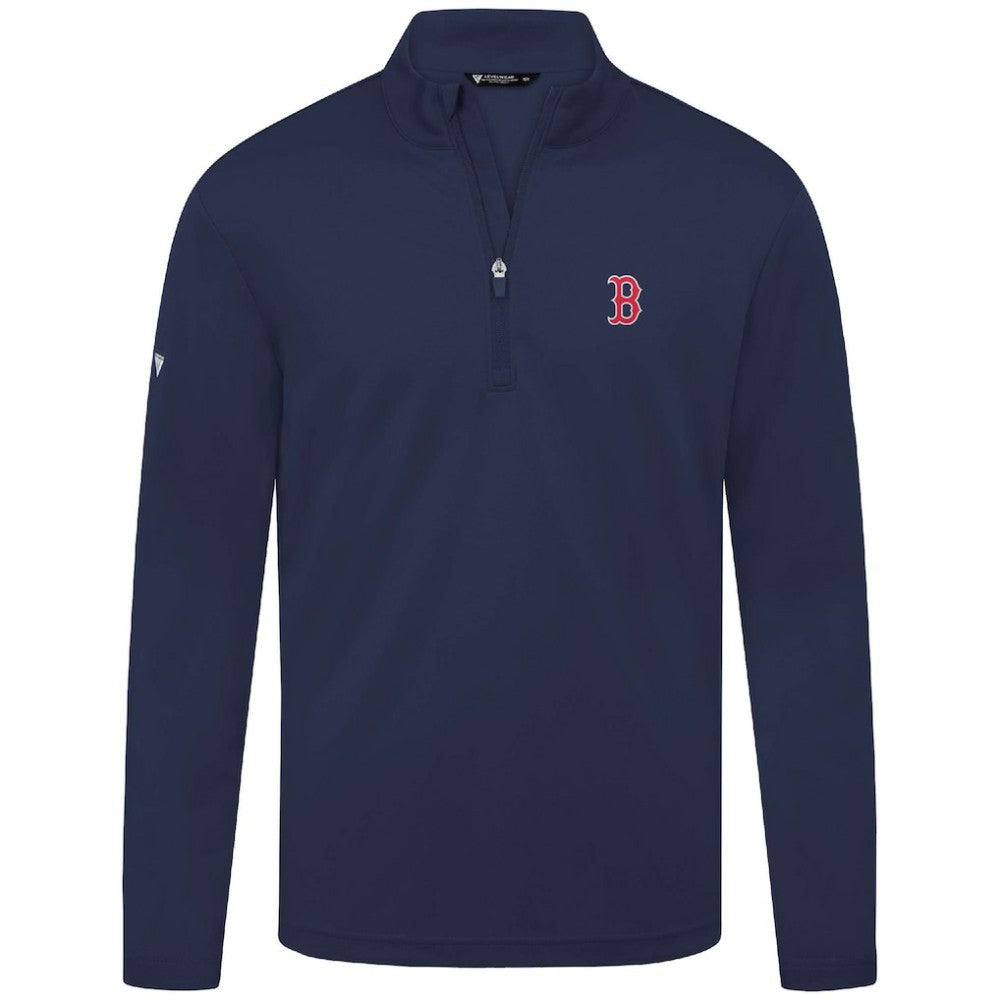 Boston Red Sox Levelwear Heron Insignia 2.0 Quarter-Zip Jacket - Navy