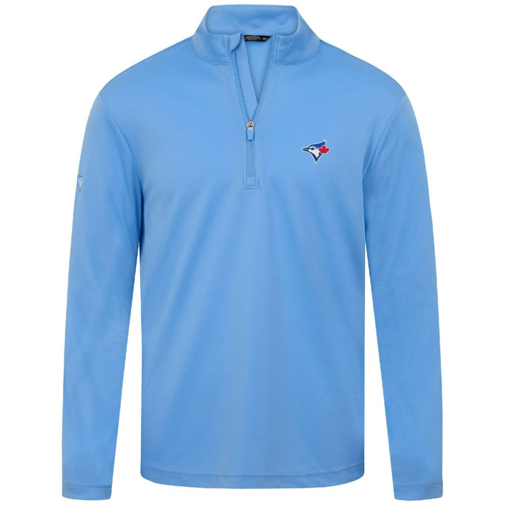 Toronto Blue Jays Levelwear Heron Insignia 2.0 Quarter-Zip Jacket - Light Blue