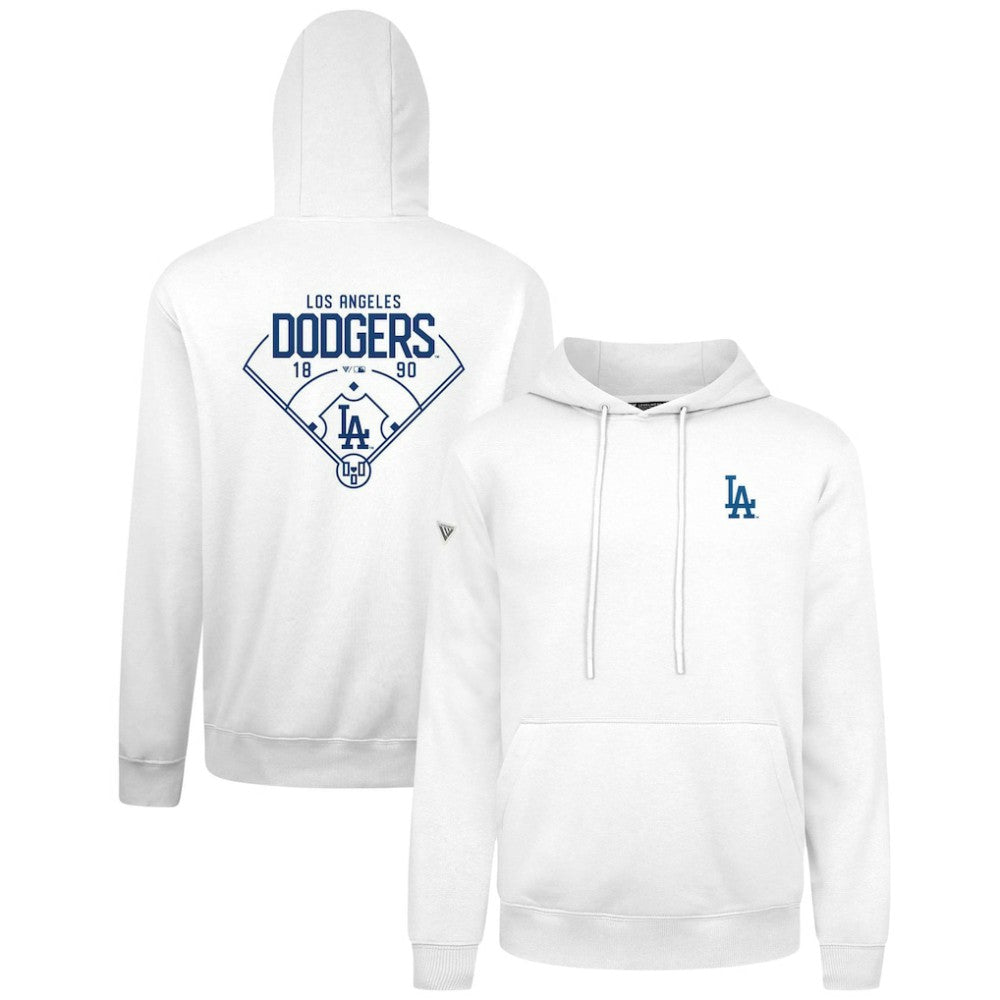 Los Angeles Dodgers Levelwear Podium Primary Pullover Hoodie - White