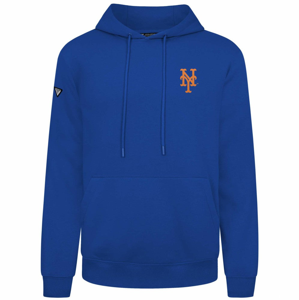 New York Mets Levelwear Podium Primary Pullover Hoodie - Royal