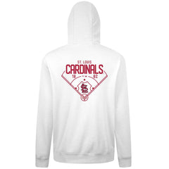 St. Louis Cardinals Levelwear Podium Primary Pullover Hoodie - White