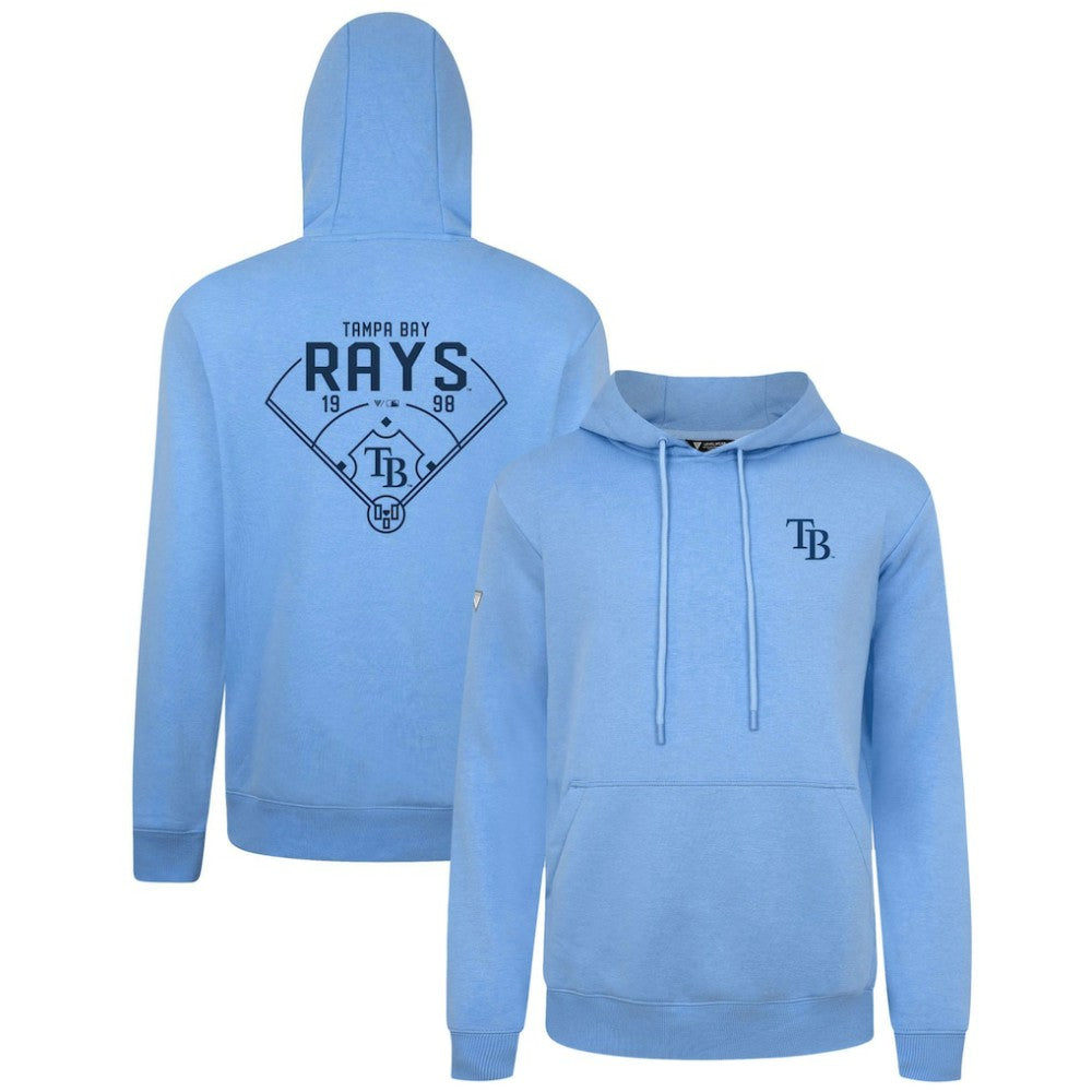 Tampa Bay Rays Levelwear Podium Primary Pullover Hoodie - Light Blue